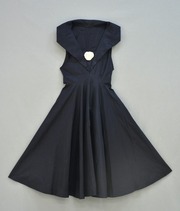 Free download 1950`s Navy Blue Taffeta Day Dress, ` Tiffany` free photo or picture to be edited with GIMP online image editor